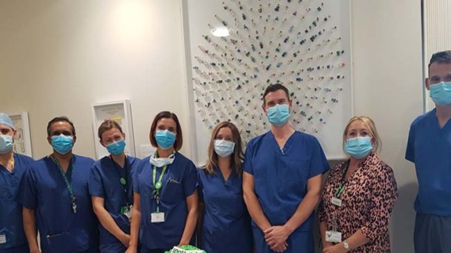 medical team with face masks