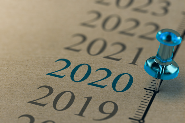 2020 with pin