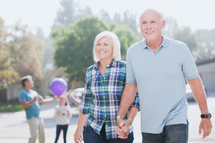 Prehabilitation Before Hip or Knee Surgery Older couple walking