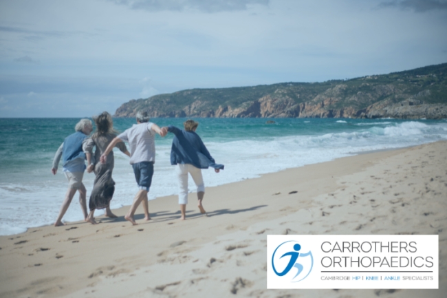 Osteoarthritis No Cure But Effective Management Older people walking on the beach
